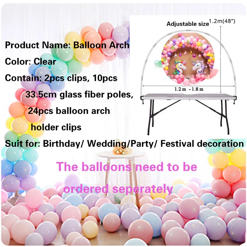 Balloon Arch Kit Table Arch Ballon Stand Column Wedding Kids Birthday Party Decorations Baby Shower Globos Balloons Decor