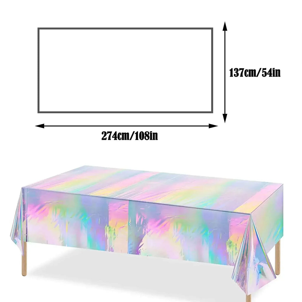 Disposable Birthday Tablecloth - Festive Table Decoration and Accessories for Home Events (1 Piece)