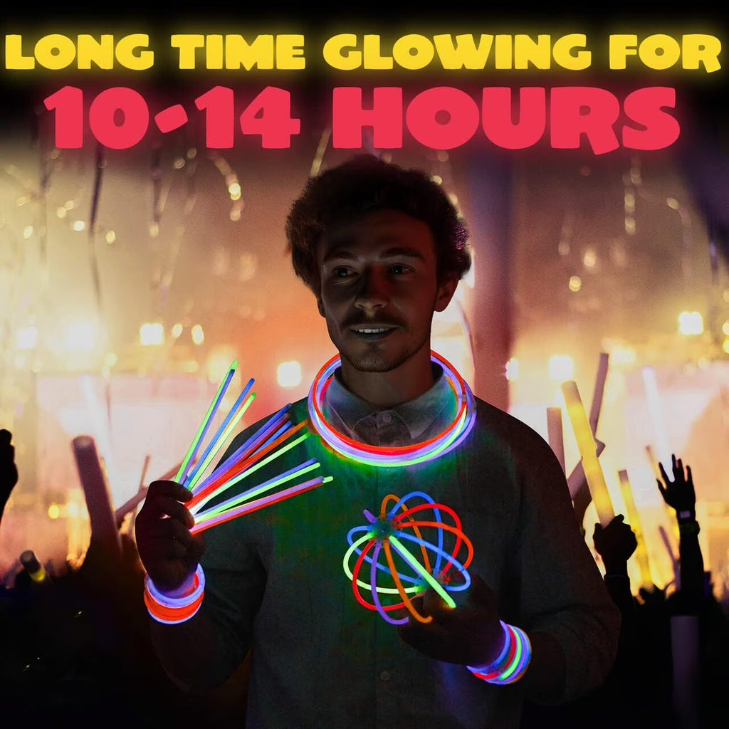 Glow Sticks Party Favors, 200 Pcs