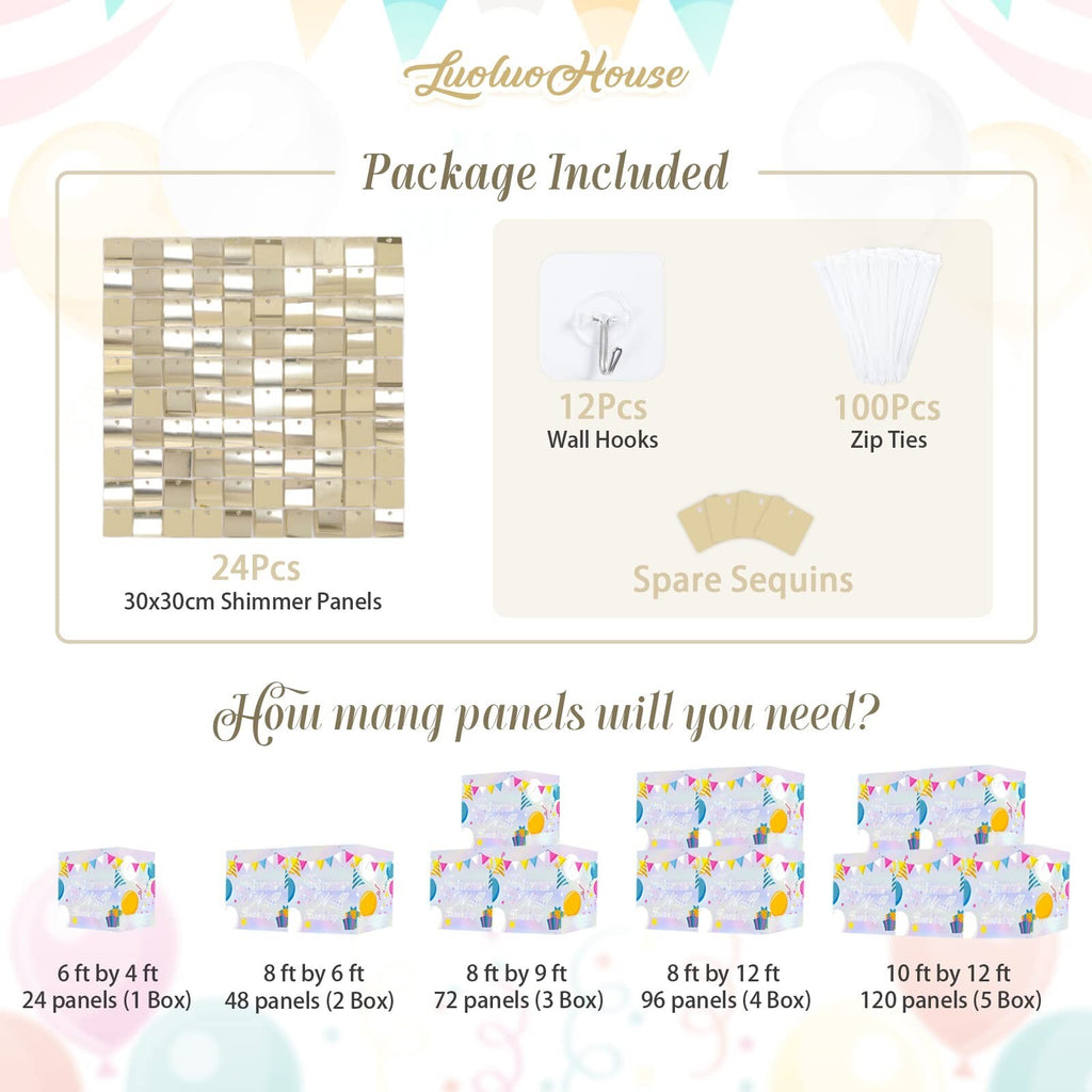 Shimmer Wall Backdrop Shimmer Wall Panels Light Gold Glitter Photo Background...