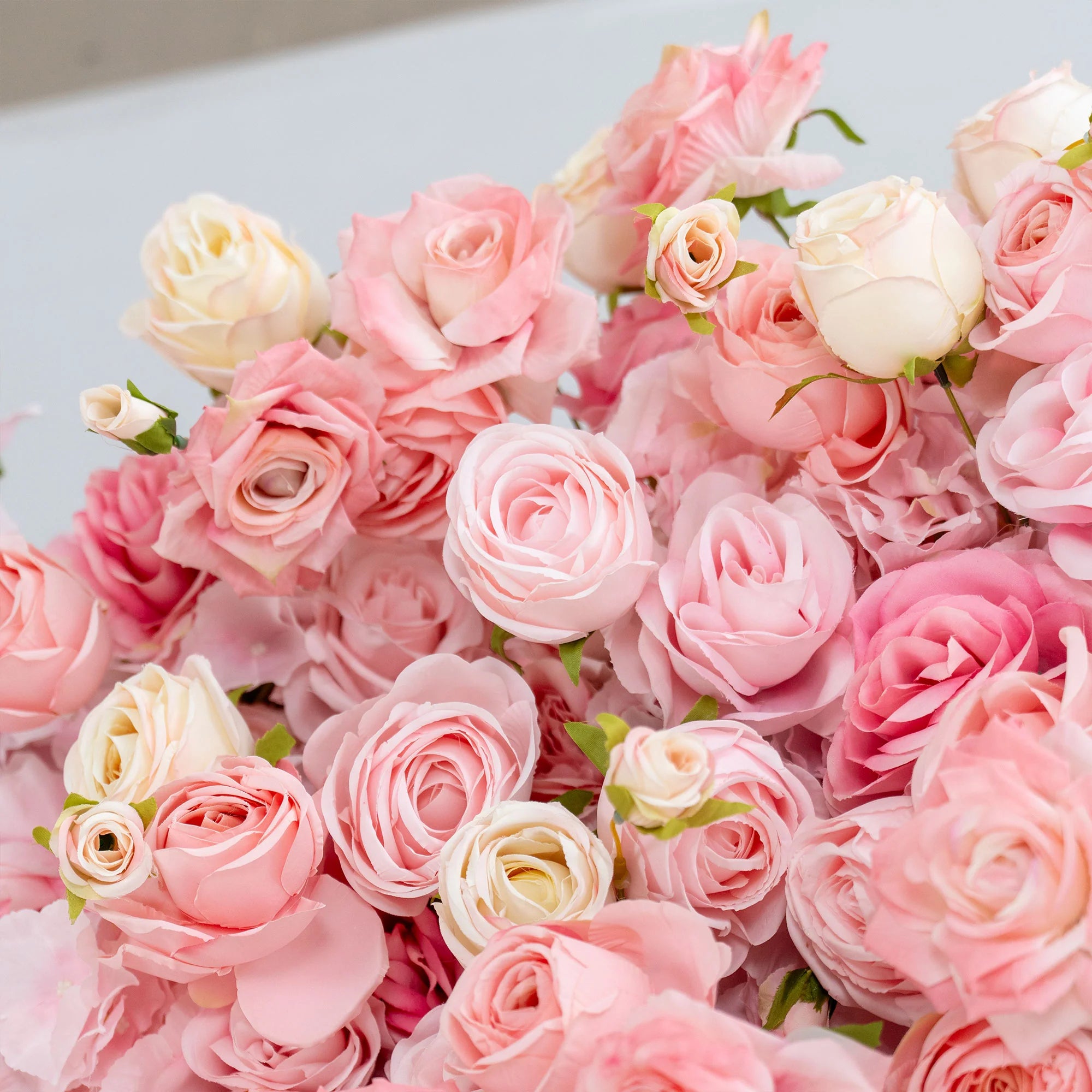 5D Pink Rose Roll-Up Flower Wall Backdrop for Wedding & Party Celebration Decor VF-501