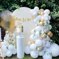 Bride Balloons White Gold for Bridal Shower Decorations, Bride to Be Decor with Ring Balloon Party Decorations Whire Silver Gold Bridal Shower Bride to Be Balloons