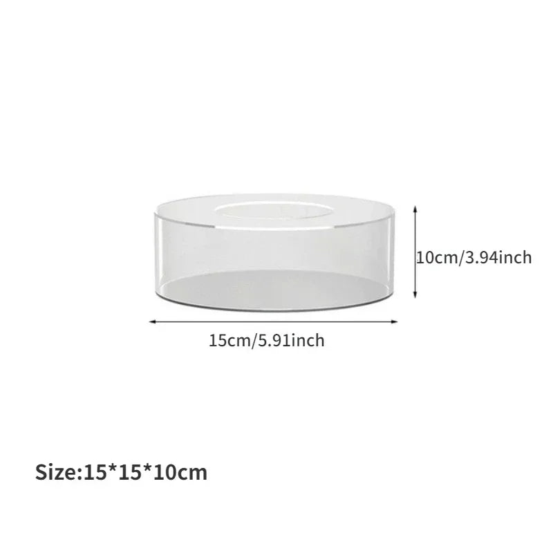 Acrylic Cake Display Board Round/Square/Hexagonal Acrylic Dessert Display Holders Refillable Board Base Clear Cake Stand Tools