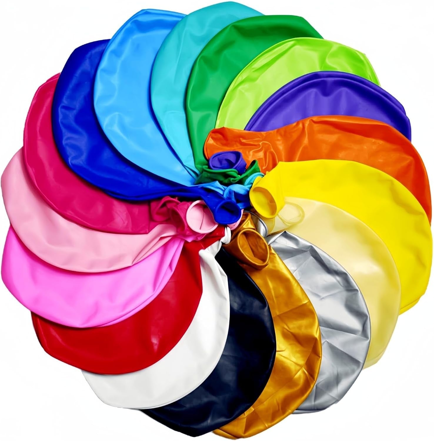 35 Pack Giant Balloons 36 Inch 17 Kinds Colors Latex Colorful Party Big Ballo...