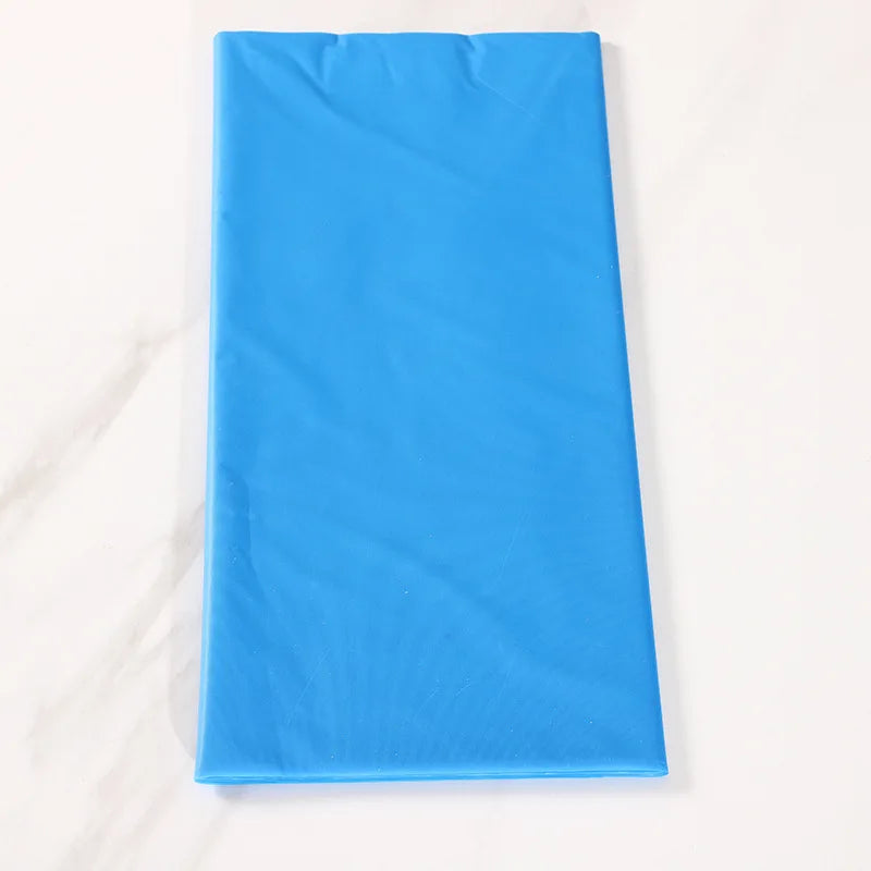 54 x 108 Inch Black Disposable Plastic Tablecloths - Rectangular Solid Color Smooth Covers for Events and Celebrations