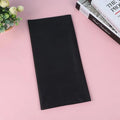 54 x 108 Inch Black Disposable Plastic Tablecloths - Rectangular Solid Color Smooth Covers for Events and Celebrations