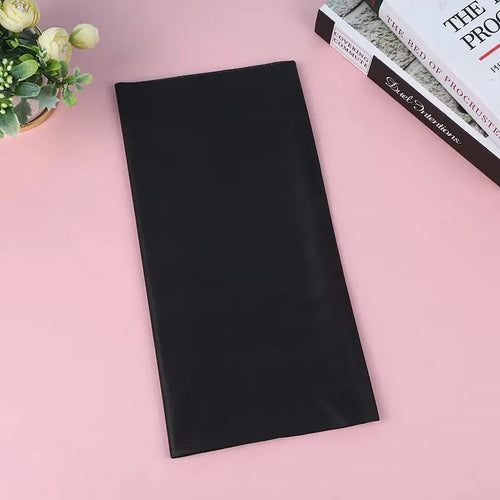54 x 108 Inch Black Disposable Plastic Tablecloths - Rectangular Solid Color Smooth Covers for Events and Celebrations