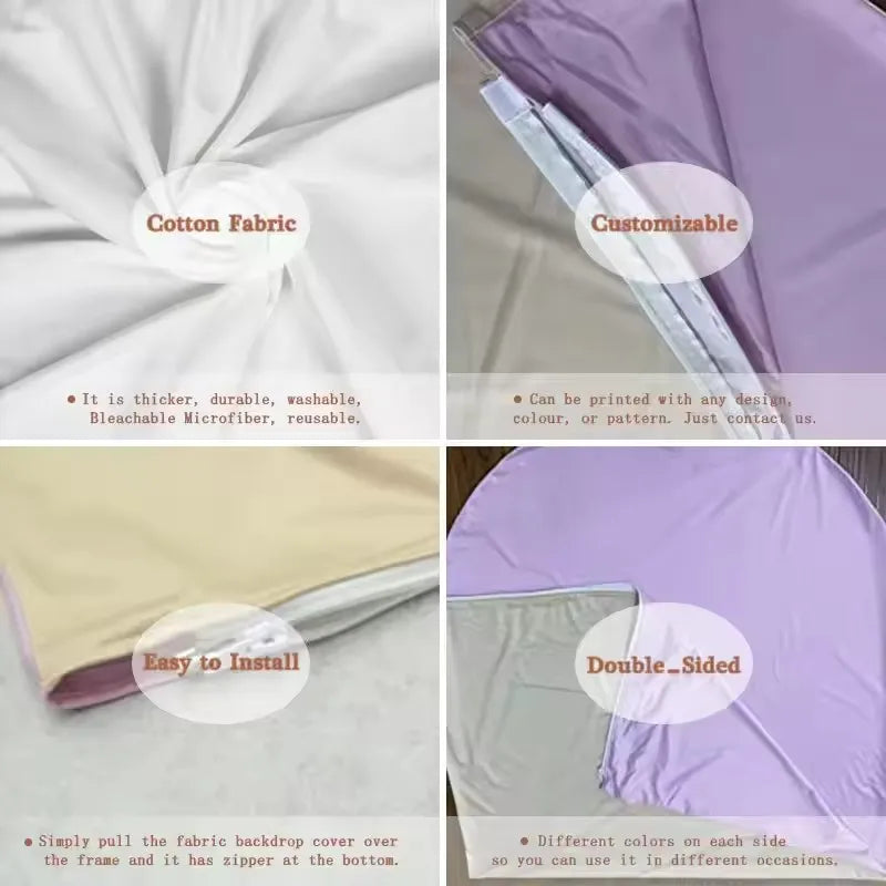 Plain Solid Blue Green Yellowe Dark Pink Arch Backdrop Cover Birthday Party Decor Background