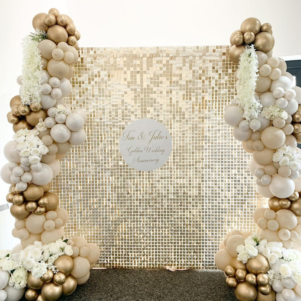 Shimmer Wall Backdrop Shimmer Wall Panels Light Gold Glitter Photo Background...